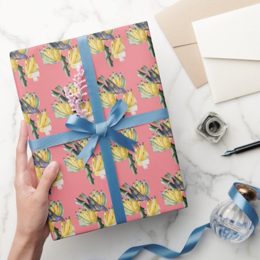  vogel met vruchten cadeaupapier (Geschenken)