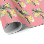  vogel met vruchten cadeaupapier (Rol Hoek)