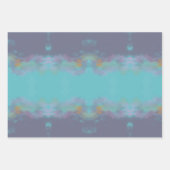 Vogel met worm, lucht met wolken, inpakpapier (Voorkant)