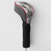 VOGEL MET ZWARTE MAAN GOLF HEAD COVERS (Schuin)