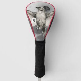VOGEL MET ZWARTE MAAN GOLF HEAD COVERS