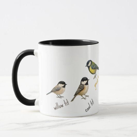 Vogel Mok – Tuinvogels Aquarel Koffiekop (Links)