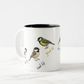 Vogel Mok – Tuinvogels Aquarel Koffiekop (Voorkant links)