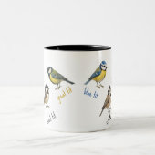 Vogel Mok – Tuinvogels Aquarel Koffiekop (Center)