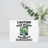 Vogel Mooie Exotische Dier Ontwerp Vogels Vrienden Briefkaart (Staand voorkant)