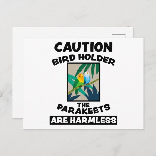 Vogel Mooie Exotische Dier Ontwerp Vogels Vrienden Briefkaart (Voorkant / Achterkant)