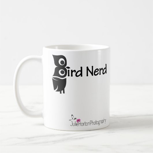 Vogel Nerd en Uil Roze Koffiemok (Links)