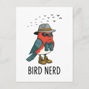 Vogel Nerd Grappige Vogel Kijken Vogelliefhebber Feestdagenkaart