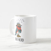 Vogel Nerd Grappige Vogel Kijken Vogelliefhebber Koffiemok (Voorkant links)