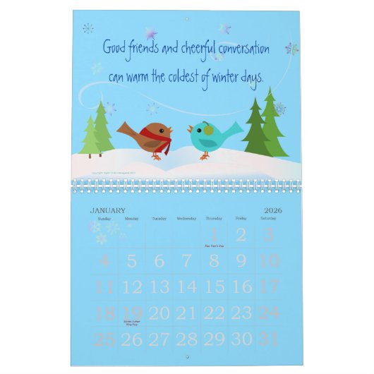 Vogel Nerd Kalender (Jan 2026)