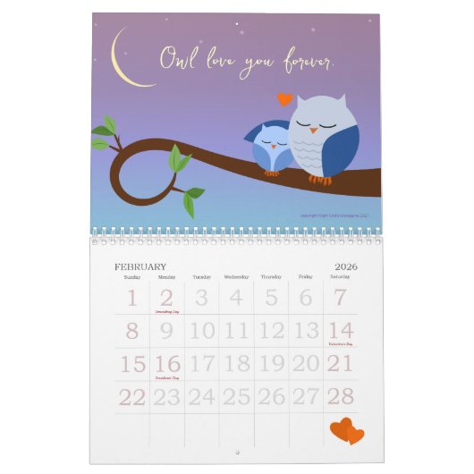 Vogel Nerd Kalender (Feb 2026)