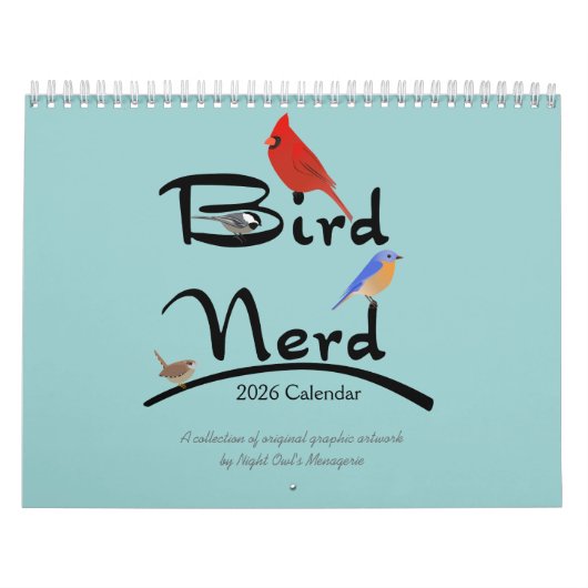 Vogel Nerd Kalender (Hoes)