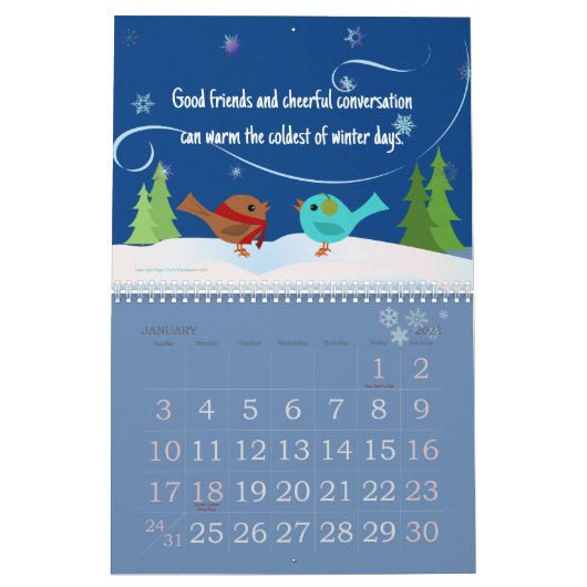Vogel Nerd Kalender (Jan 2021)