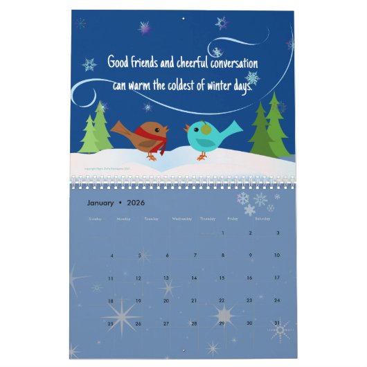 Vogel Nerd Kalender (Jan 2026)