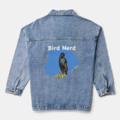 Vogel Nerd Starling Vogels Hobby Birdwatcher Denim Jacket (Achterkant)