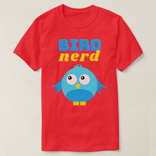Vogel Nerd Vogel Schattige Grappig Vogel T-shirt (Design voorkant)