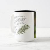 Vogel, Nuthatch, tweezijdig, Tweekleurige Koffiemok (Voorkant links)