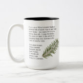 Vogel, Nuthatch, tweezijdig, Tweekleurige Koffiemok (Links)