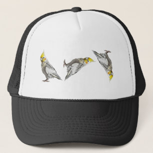 Vogel Omhoogsteken Valkparkiet Grappige Vadergrap  Trucker Pet
