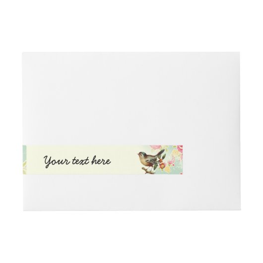 vogel, omwikkeling rond Adresetiketten Adreslabel Wikkel (Voorkant)