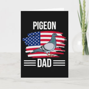 Vogel ons vlag 4 juli Vaderdag Duif Vader  Kaart