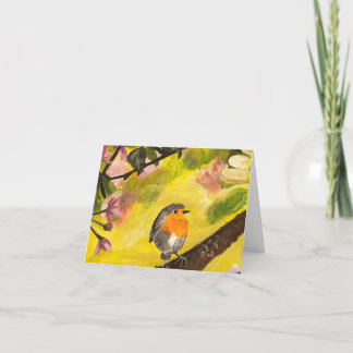 Vogel op bijkantoor bedankkaart