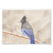 Vogel op bijkantoor foto afdruk (Voorkant)