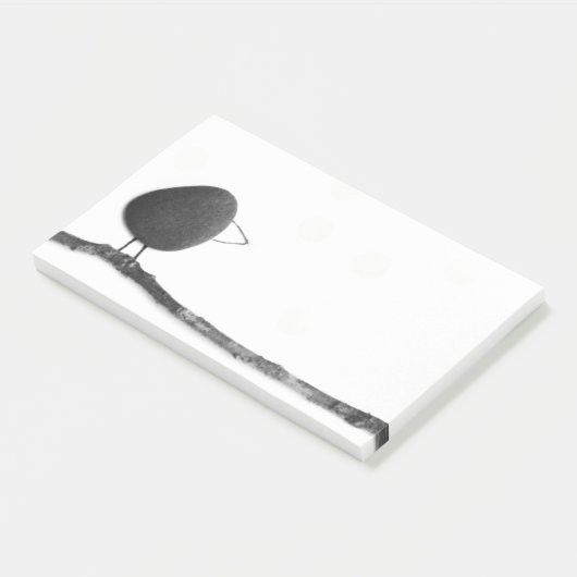 Vogel op bijkantoor post-it® notes (Schuin)