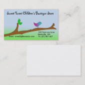 Vogel op bijkantoor visitekaartje (Voorkant / Achterkant)