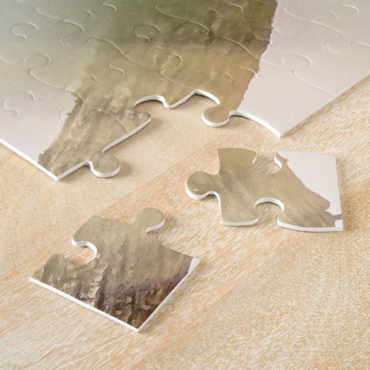 Vogel op bijkantoor Young Junvenile Black Phoebe J Legpuzzel (Zijkant)