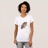 Vogel op Bloeiende Boomtak T-shirt (Voorkant volledig)