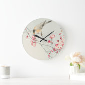  vogel op bloesems tak grote klok (Huis)