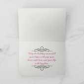  vogel op boomroze bloemen ontkoppelen kaart (Binnen)