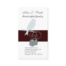 Vogel op Branch Jewelry Design Artist Whimsical