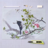 Vogel op de Cherry Blossom Branch, Watanabe Seitei Tissuepapier (Craft)