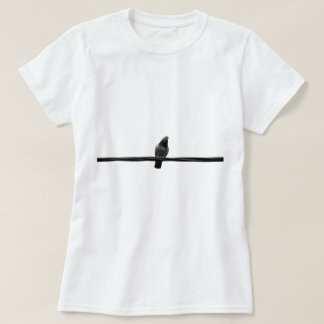 vogel op de draad t-shirt