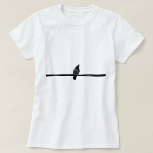 vogel op de draad t-shirt (Design voorkant)