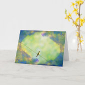 Vogel op draad Alle keren Kaart (Gele Bloem)