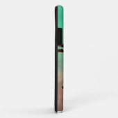 Vogel op een bijkantoor - Aqua N roze Case-Mate iPhone Case (Achterkant/rechts)