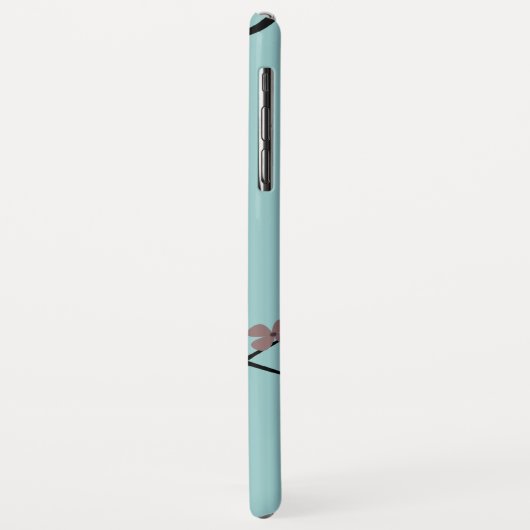 Vogel op een bloesems kantoor Case-Mate iPhone case (Achterkant/links)