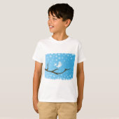 Vogel op een boom t-shirt (Voorkant volledig)