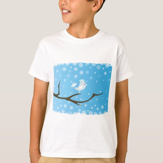 Vogel op een boom t-shirt (Voorkant)