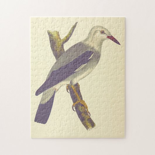 Vogel op een boomtak,  puzzel (Verticaal)