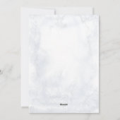 Vogel op een Branch Poinsettia Merry Kerstmis Feestdagenkaart (Achterkant)