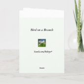 Vogel op een Dag van de Vaders van de Tak Kaart (Achterkant)