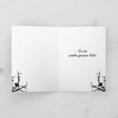 Vogel op een Dag van de Vaders van de Tak Kaart (Binnen)