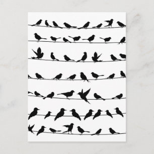 Vogel op een draad4 briefkaart