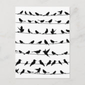 Vogel op een draad4 briefkaart (Voorkant)
