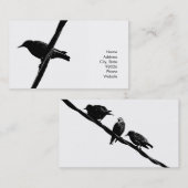 Vogel op een draadkaartje visitekaartje (Voorkant / Achterkant)