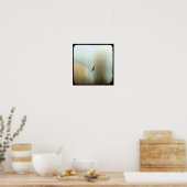 Vogel op een drager poster (Keuken)